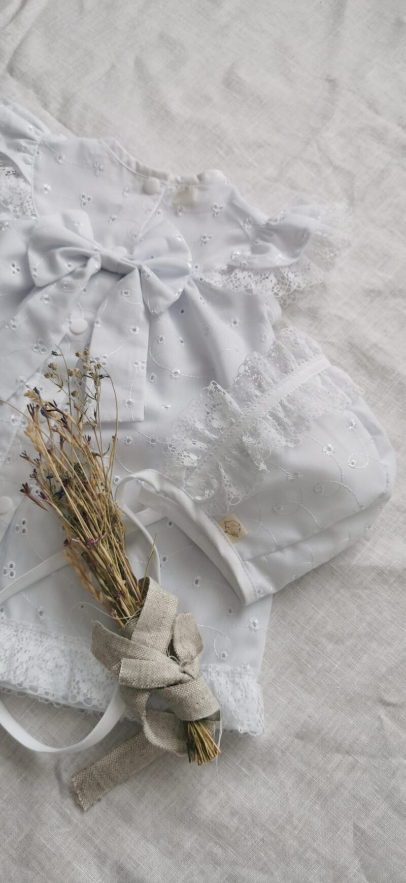 Holubica - madeirový set šiat s čepčekom - Image 10